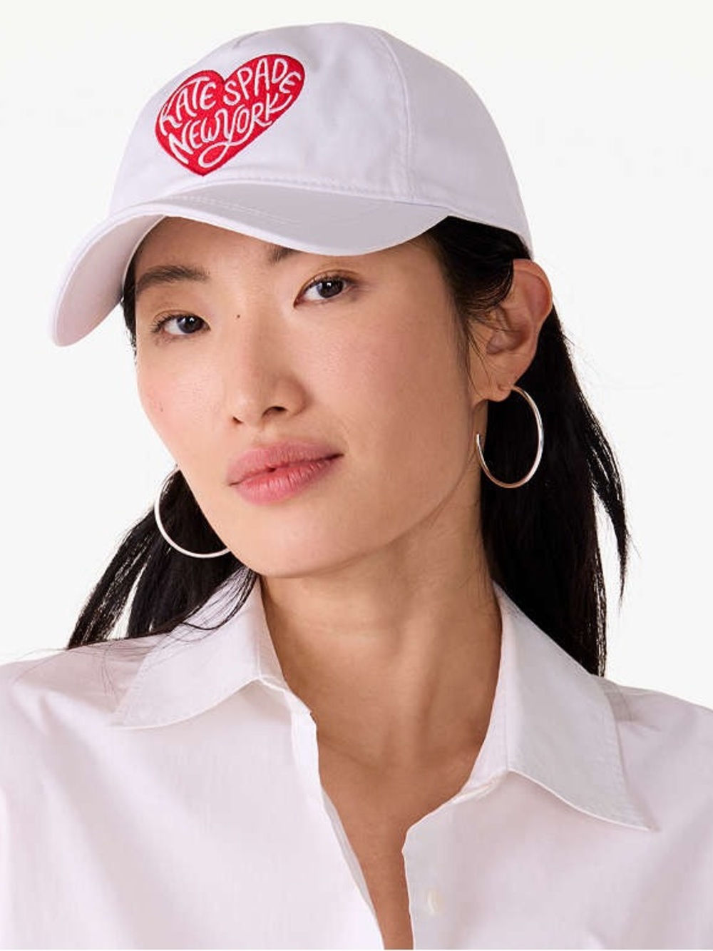 kate spade Heart Script Baseball Cap